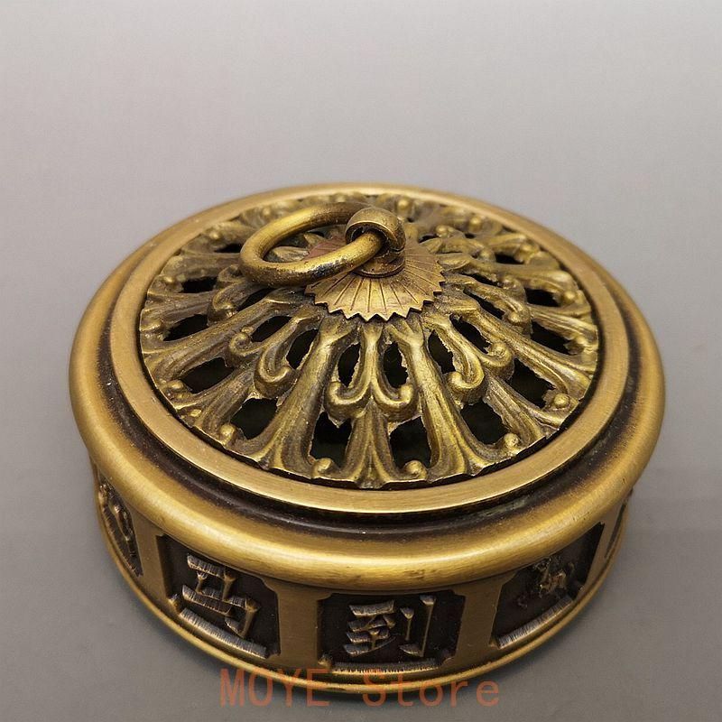 銅細工 円香炉馬到成功香炉 香道具 装飾品 工芸品 美術品 置物 - メルカリ