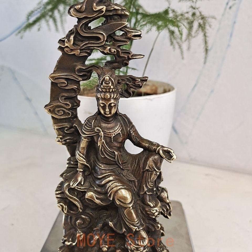 仏教美術 仏像 水月観音 小仏像 銅製 銅器 - メルカリ