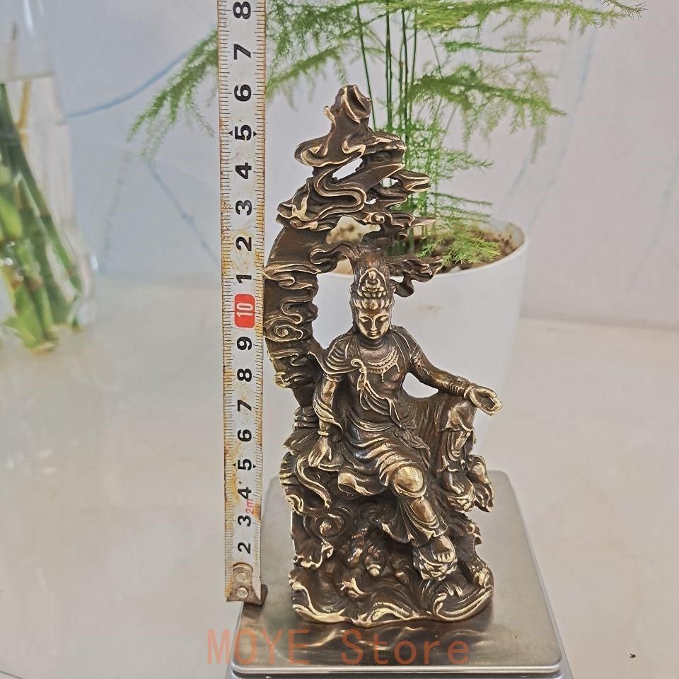 仏教美術 仏像 水月観音 小仏像 銅製 銅器 - メルカリ