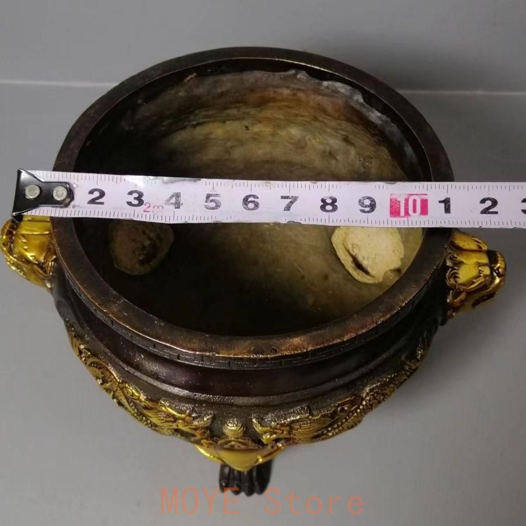 双龍戯珠香炉 銅製 香道具 装飾品 工芸品 美術品 置物 - メルカリ