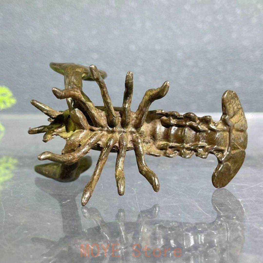 銅細工 ザリガニです 筆置 茶寵 装飾品 工芸品 美術品 置物 - メルカリ