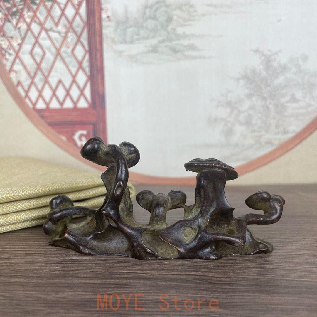 銅細工の如意置物 筆置 文鎮 書道用 文房具 美術品 - メルカリ