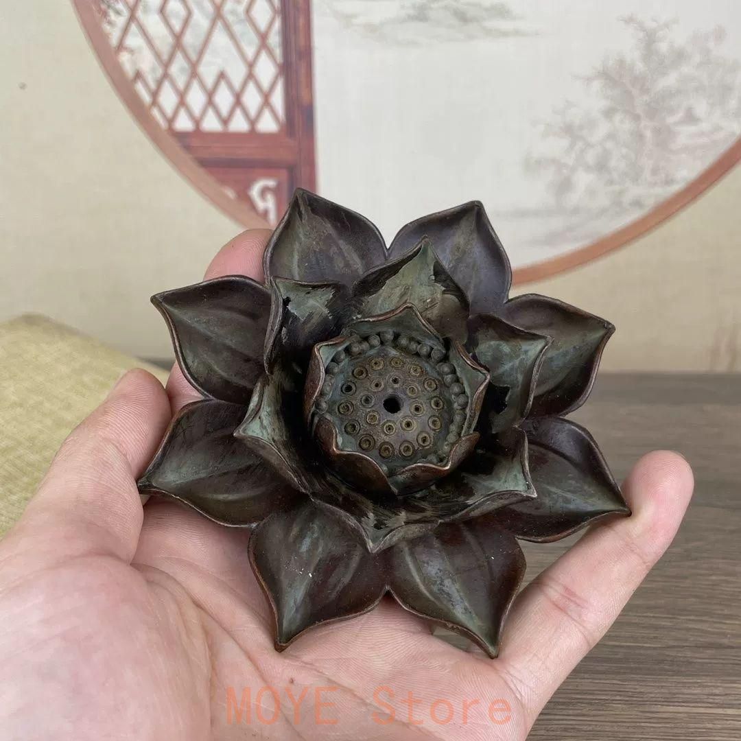 銅 細工 蓮華燭台 香挿 香道具 茶道具 装飾工 芸品 置物 - メルカリ