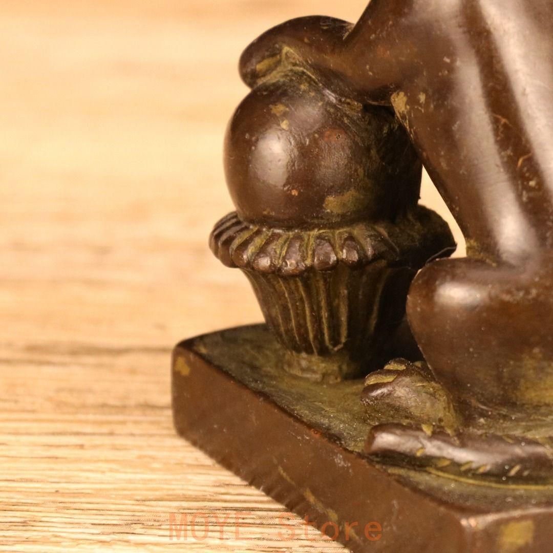 銅制 旺財狗 印章 刻印 文房用品 工芸品 置物 - メルカリ