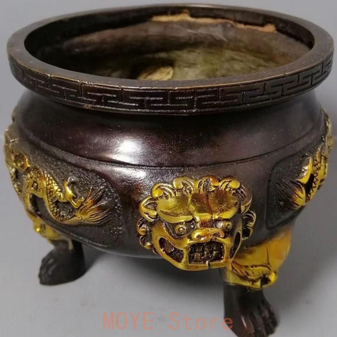 銅 細工 二龍戯珠薫香炉 香道具 仏具 工芸品 美術品 置物 銅 細工 二龍戯珠薫香炉 香道具 仏具 工芸品 美術品 置物