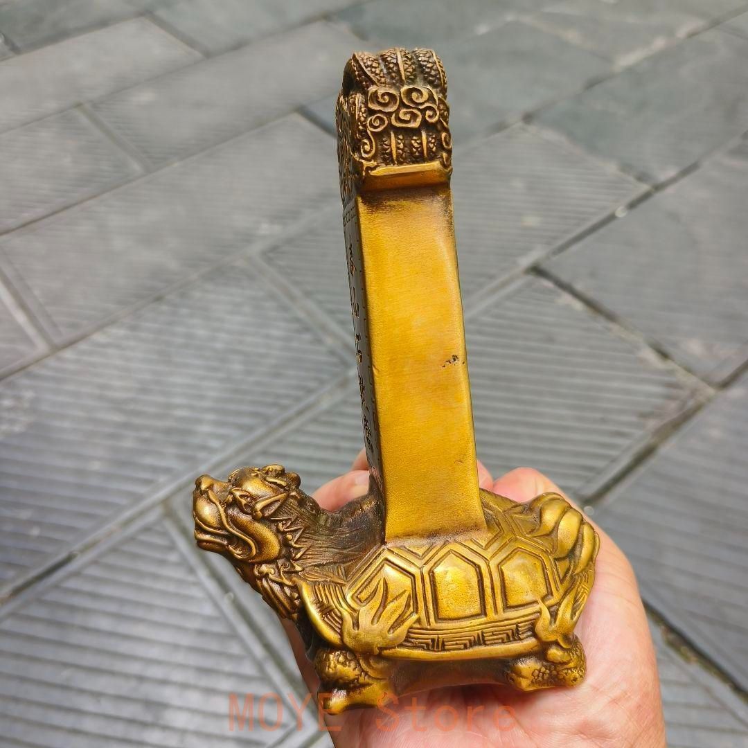 銅製 泰山石敢当 玄関 竜亀 吉祥 開運 辟邪 工芸品 置物 - メルカリ