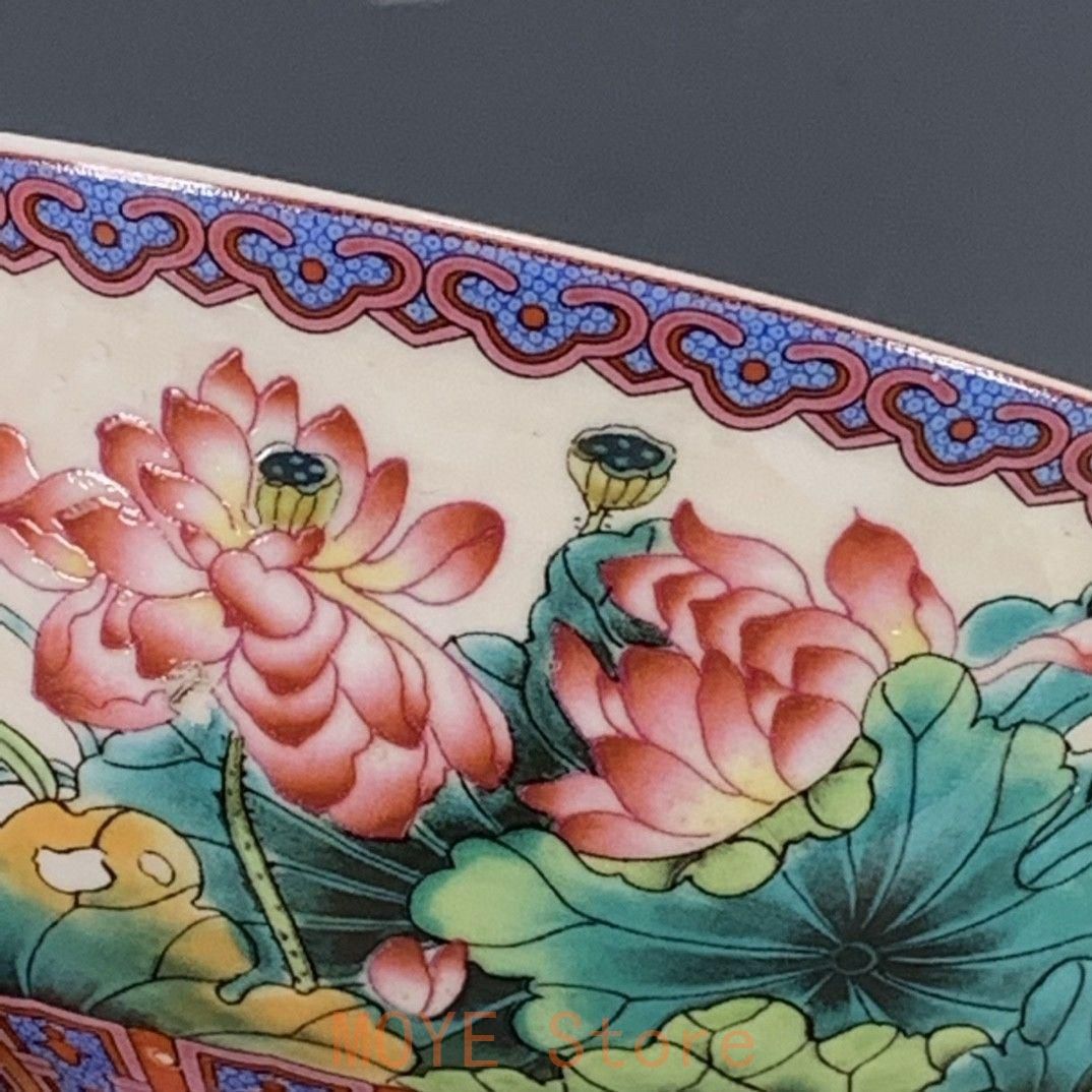 清代の乾隆 粉彩蓮花碗 景徳鎮 陶磁器 現代工芸品 美術品 置物 - メルカリ