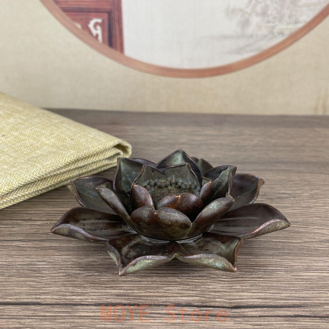 銅 細工 蓮華燭台 香挿 香道具 茶道具 装飾工 芸品 置物 - メルカリ