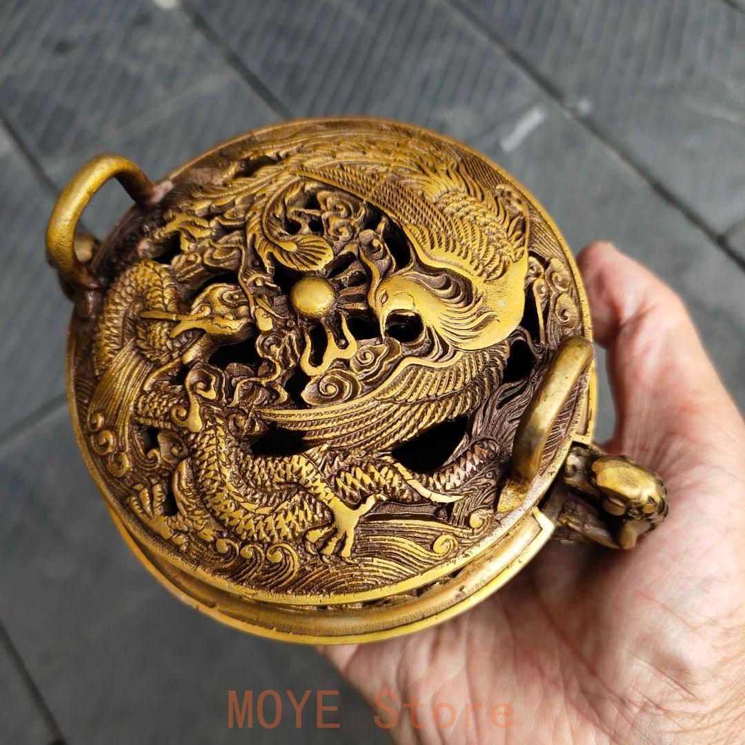 銅器 龍鳳薫香炉 盤香炉 茶道香炉 装飾品 工芸品 置物 銅細工 龍鳳薫香炉 盤香薫炉 香道具 装飾品 工芸品 美術品 置物 - メルカリ
