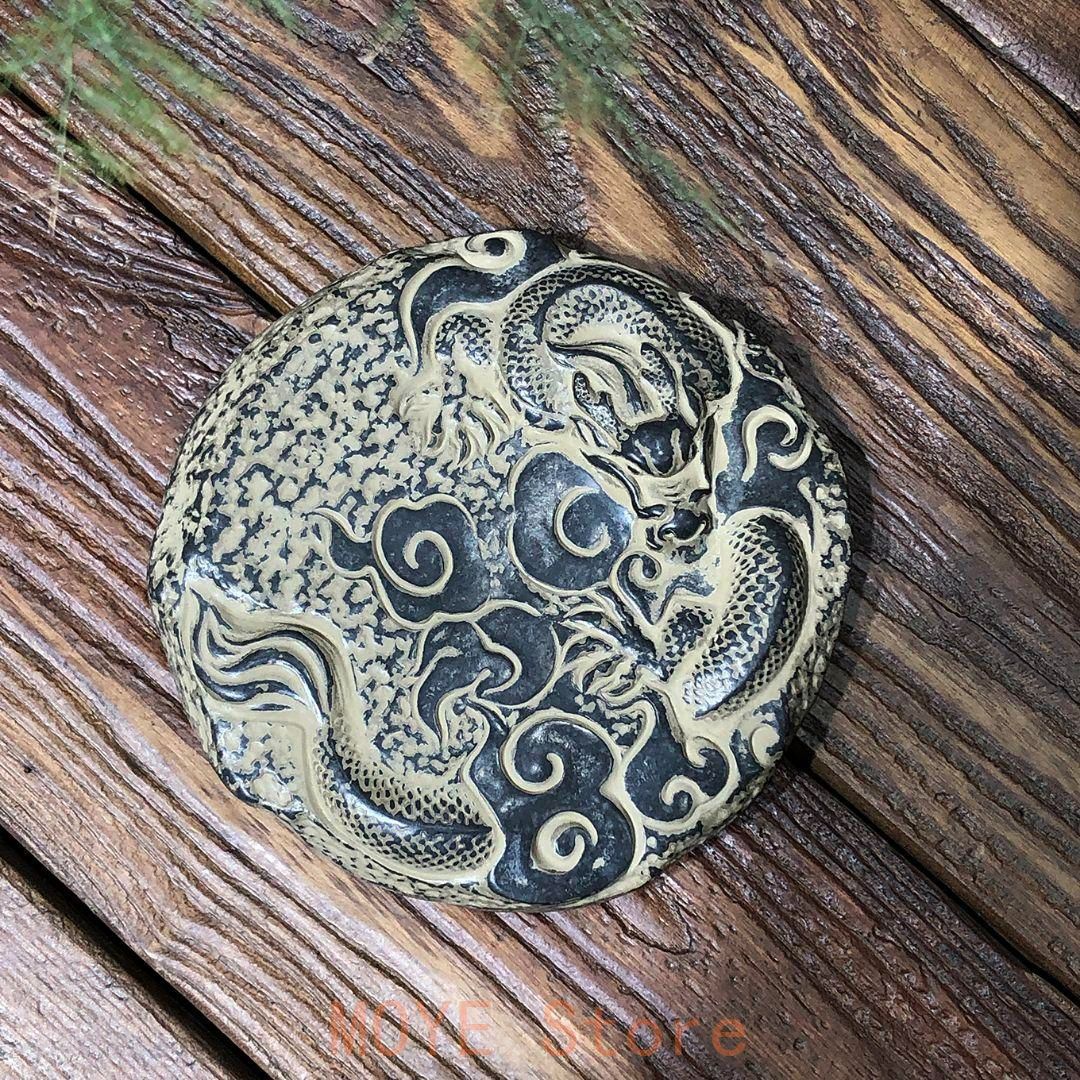 浮彫 竜騰四海 壺承 台 家内 茶室 客間 工芸品 置物 - メルカリ