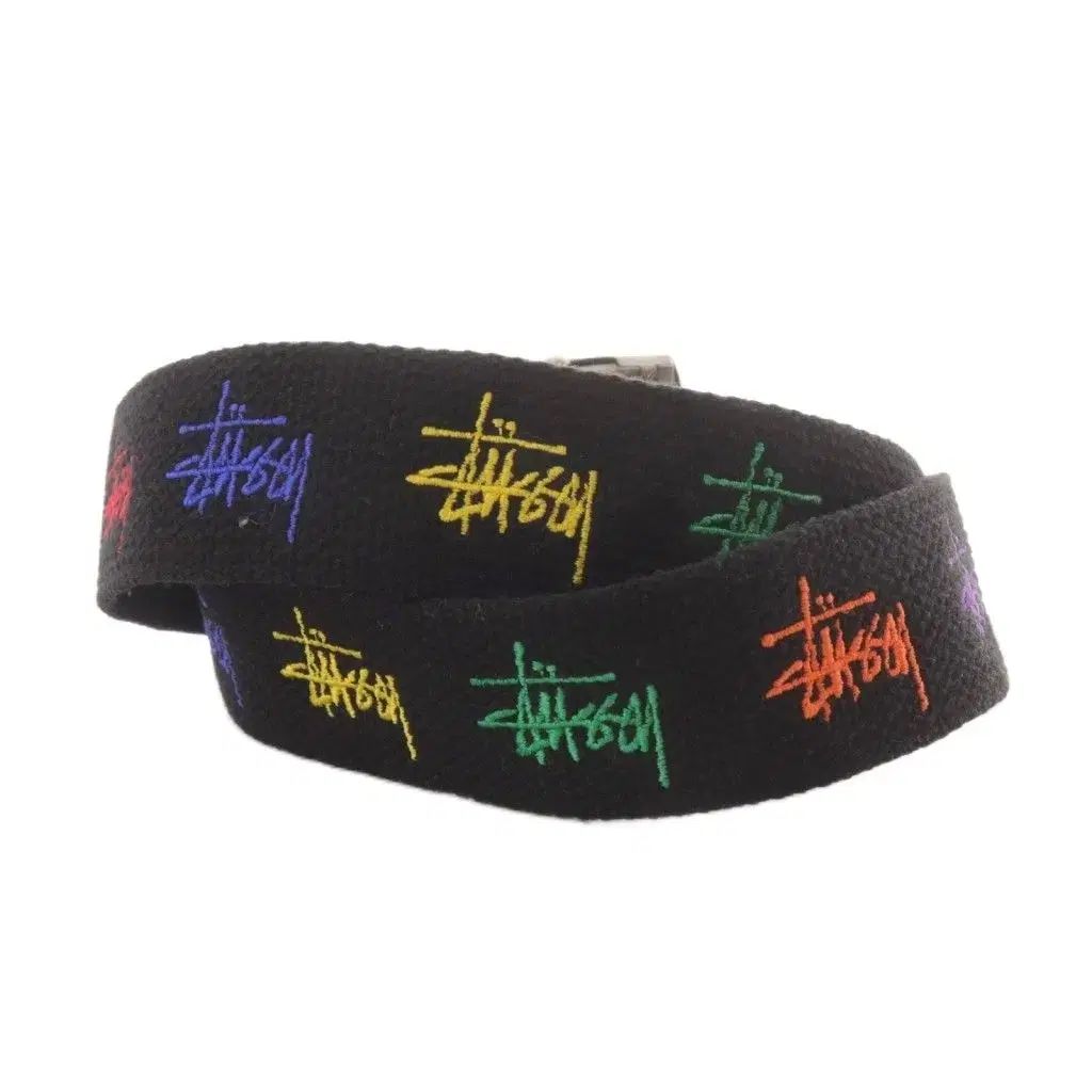 90s 00s オールド STUSSY ステューシー ロゴ 刺繍 ウェブ ベルト