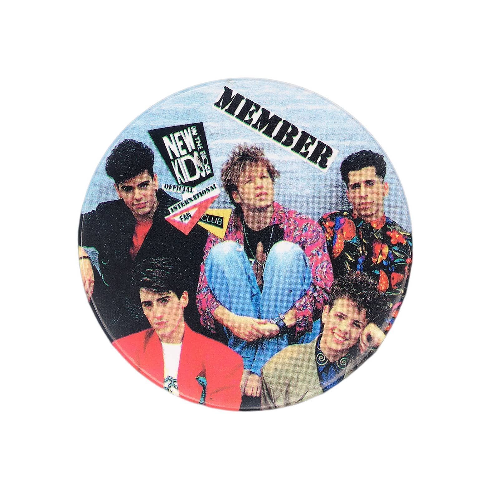 CHILDREN RECORD ピンバッジ NEW KIDS ON THE BLOCK ニューキッズオンザブロック レトロ 缶バッチ