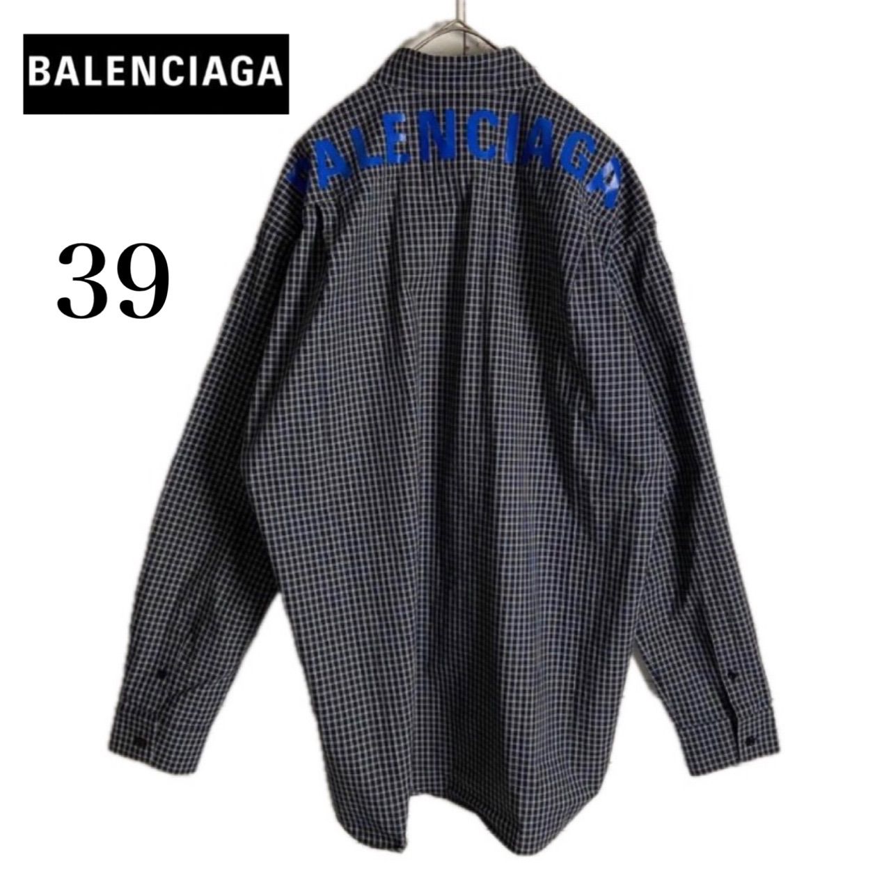BALENCIAGA バックロゴ チェックシャツ 【公式通販】