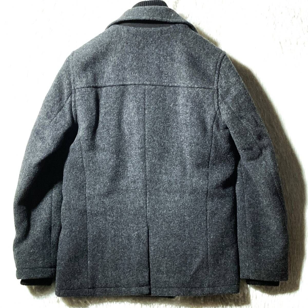 Ben Sherman☆英国モッズ☆レイヤード風 メルトンPコート ブルゾン風 