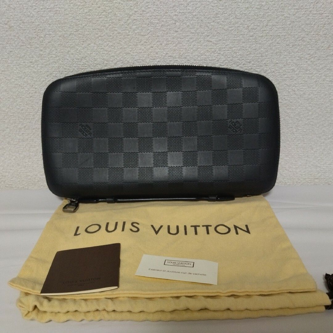 美品】ルイヴィトン ジッピーオーガナイザーアトール ダミエアンフィニ