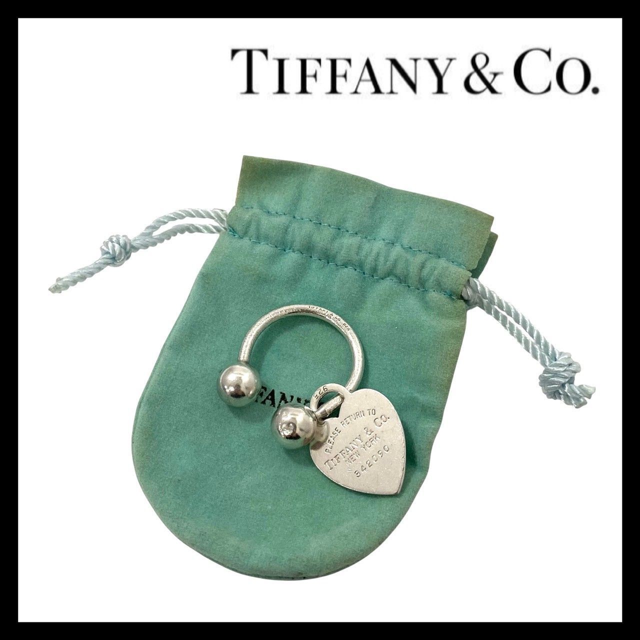 FU【TIFFANY&Co.】リターントゥ ティファニー キーリング ハートタグ