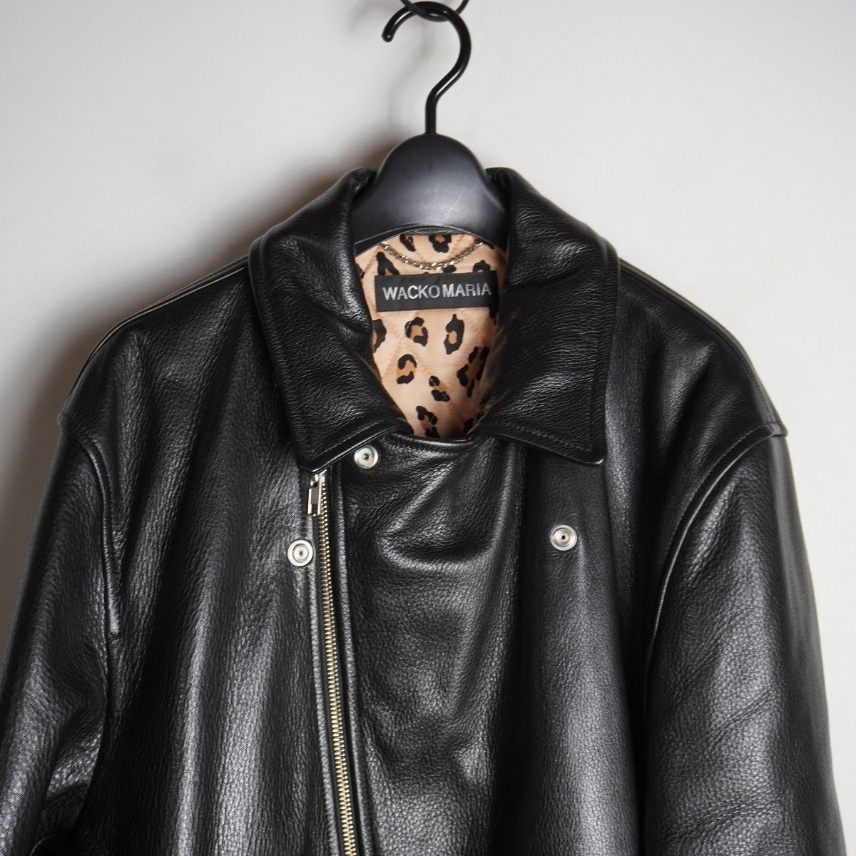 美品 24AW WACKO MARIA ワコマリア LEATHER DOUBLE RIDERS JACKET
