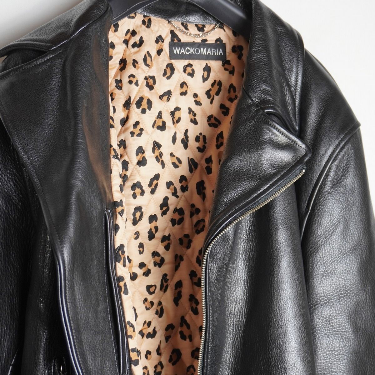 美品 24AW WACKO MARIA ワコマリア LEATHER DOUBLE RIDERS JACKET