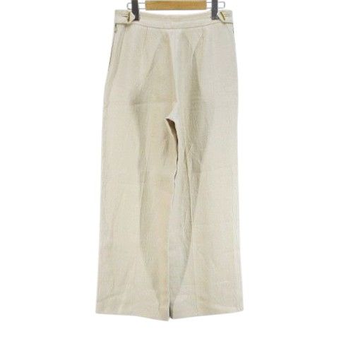 ロロピアーナ Loro Piana ロング丈 ワイドパンツ 42 ベージュ 無地