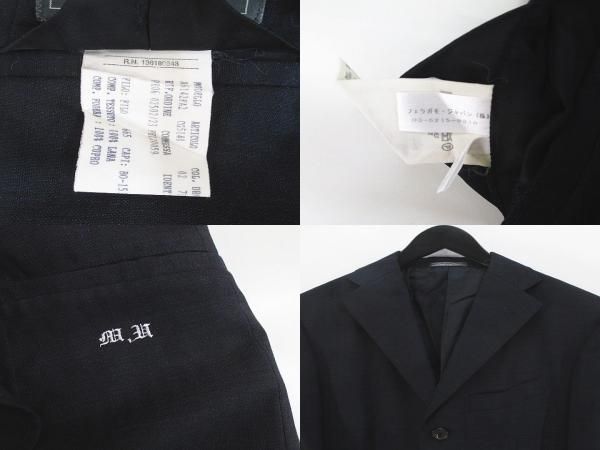 サルヴァトーレフェラガモ Salvatore Ferragamo ストライプ柄 ウール