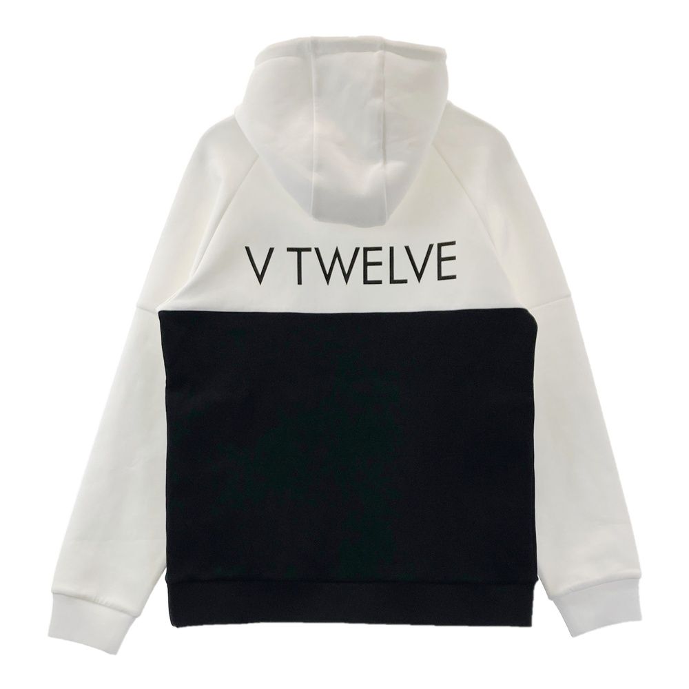 サイズ：L V12 ヴィトゥエルヴ 2024年モデル 長袖パーカー ホワイト系