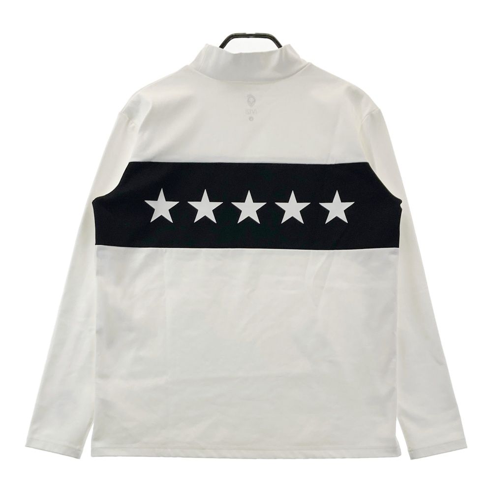 サイズ：L V12 ヴィトゥエルヴ モックネック長袖Tシャツ ホワイト系