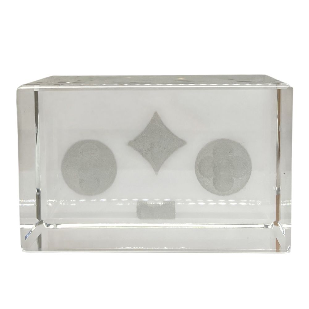 ルイヴィトン ペーパーウェイト モノグラム クリスタル オブジェ 置物