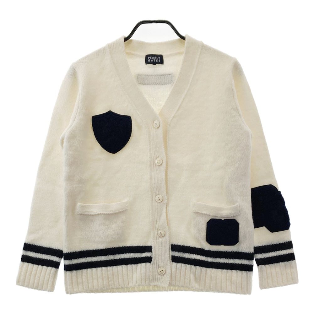 パーリーゲイツ ニットカーディガン サイズ5★ネコポス発送 ゴルフ スポーツ サイズ：5 PEARLY GATES パーリーゲイツ ニットカーディガン ホワイト