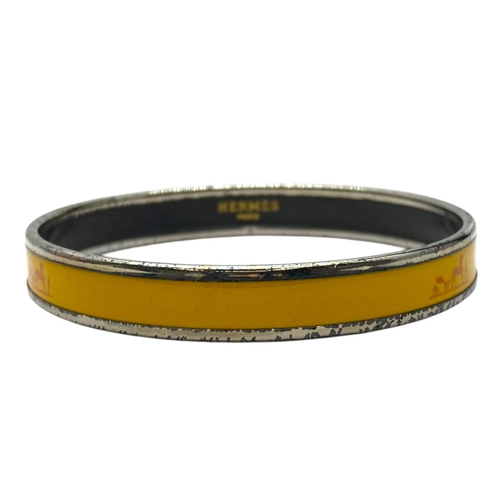 HERMES エルメス エマイユ PM バングル ゴールド/イエロー HERMES エルメス エマイユPMゴールドバングル オンライン 通販