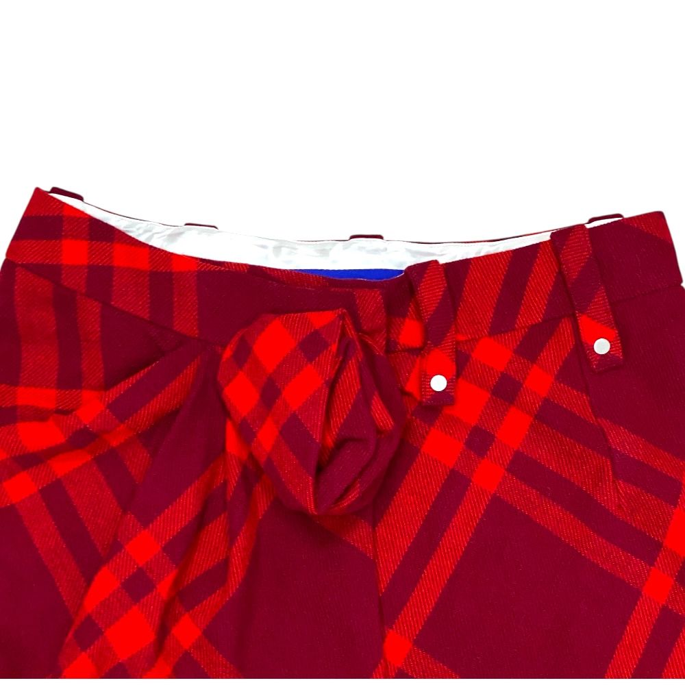 未使用 バーバリー チェック ラップスカート ボトムス スカート ひざ丈