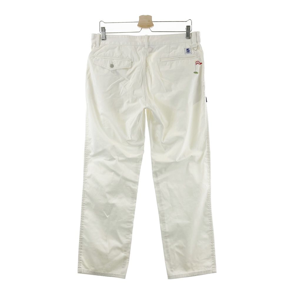 美品　マスターバニーエディション　ゴルフパンツ　ストライプ　白　サイズ5 サイズ：5 MASTER BUNNY EDITION マスターバニーエディション