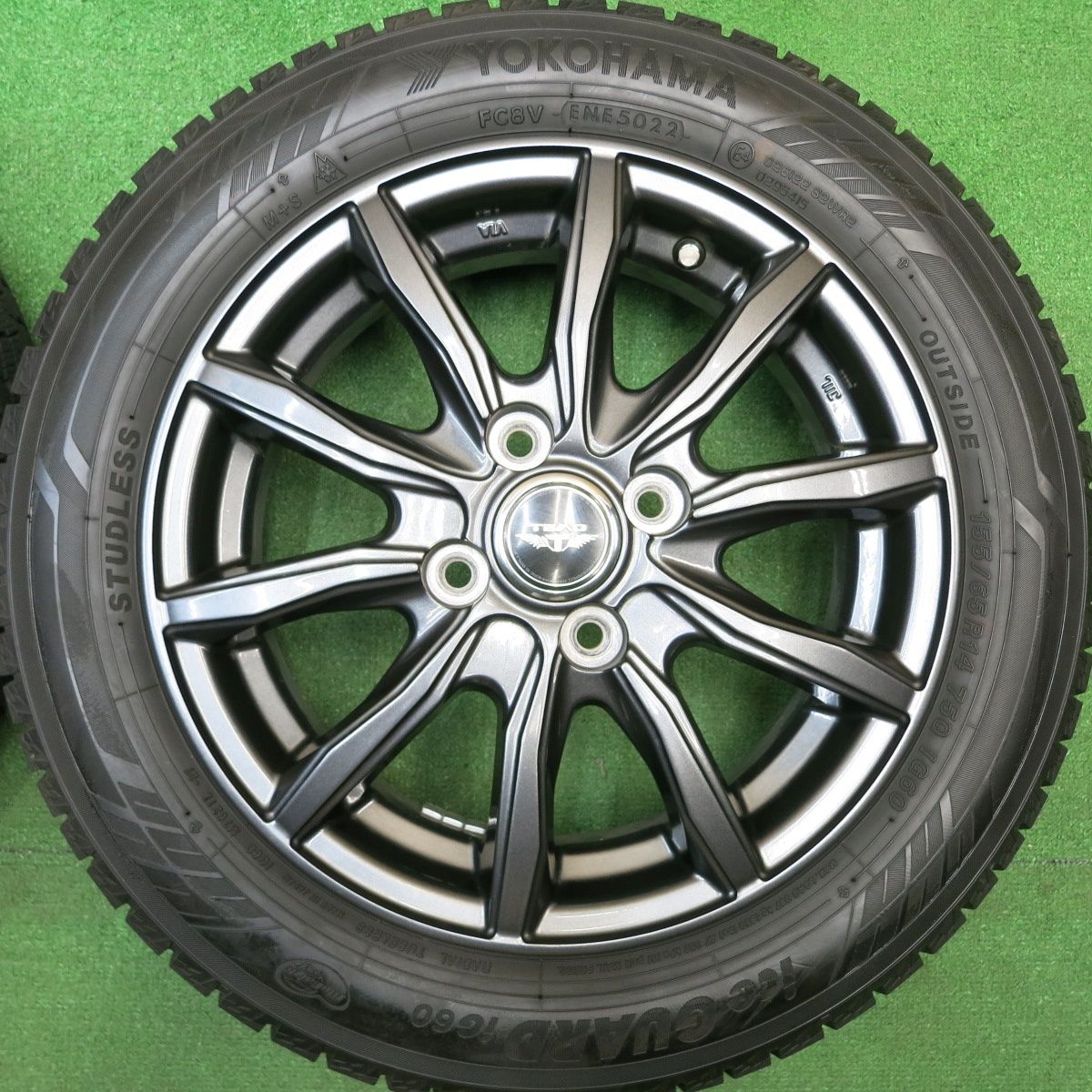 バリ溝！22年！キレイ！9.5分☆スタッドレス 155/65R14 ヨコハマ