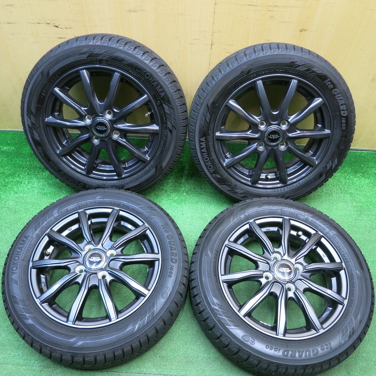 バリ溝！22年！キレイ！9.5分☆スタッドレス 155/65R14 ヨコハマ