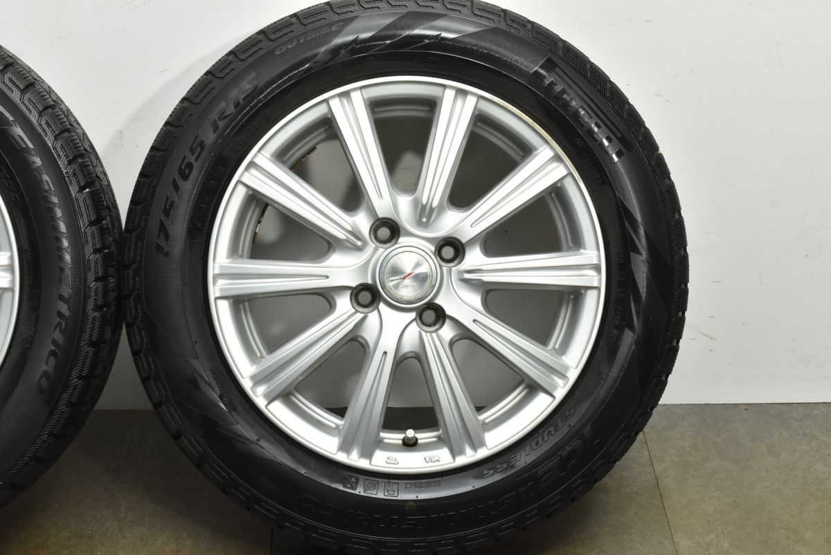 車 【アクア ヴィッツ等に】JOKER 15in 5.5J +42 100 ピレリ 175/65R15 