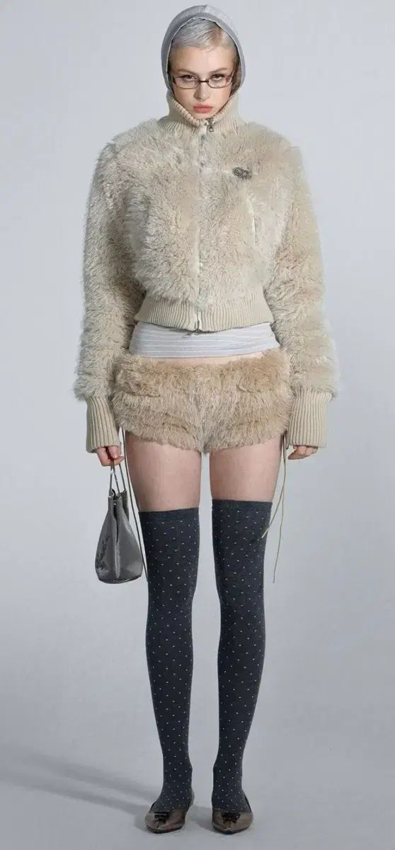 SCULPTOR ファージップアップ ファージャケット Faux Fur Zip-Up
