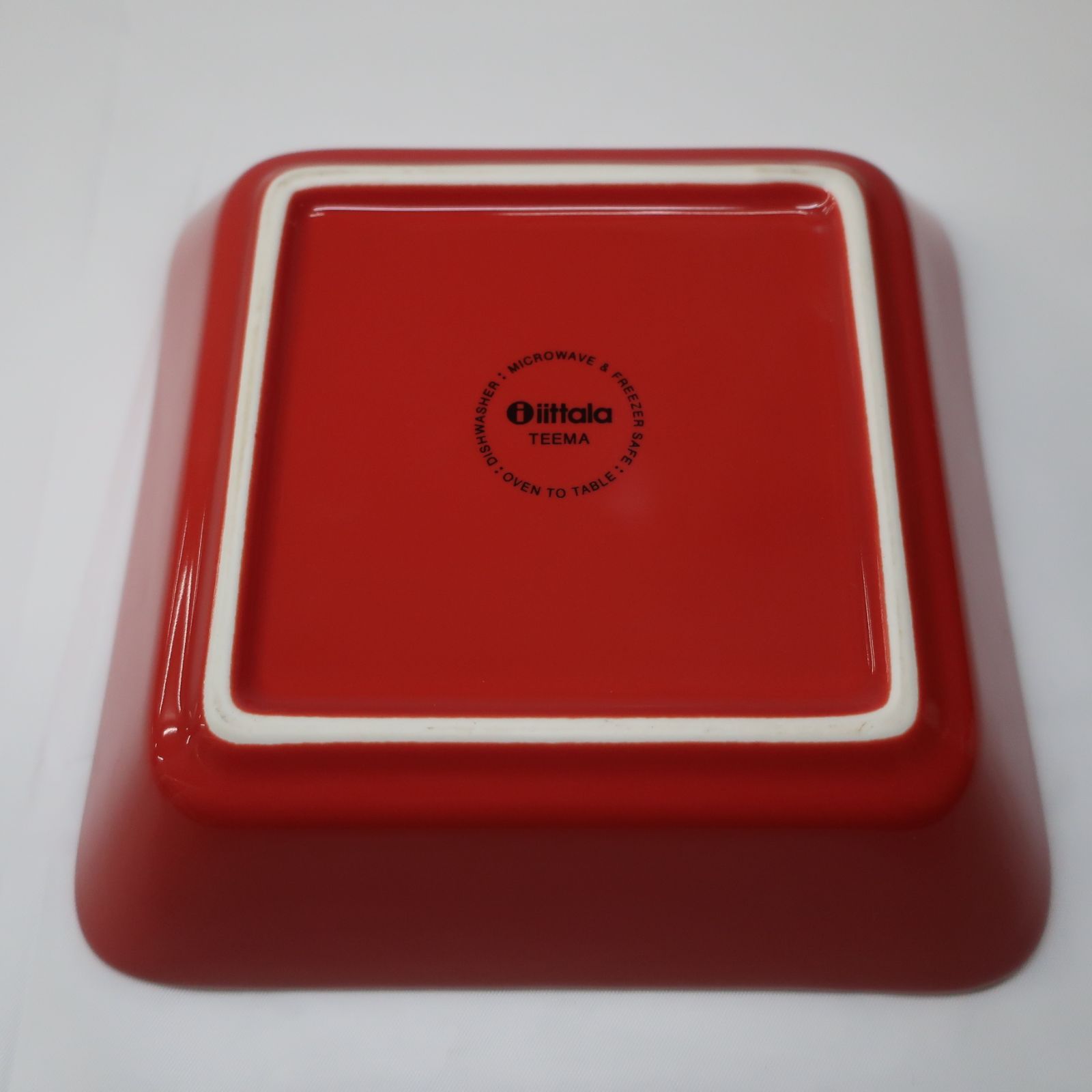 2枚セット】イッタラ ティーマ レッド スクエアプレート 16×16cm