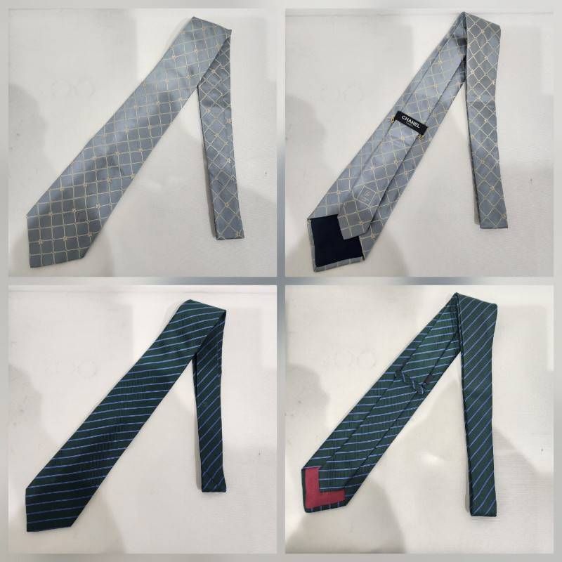 ネクタイ 8本セット CHANEL シャネル シルク 100％ メンズ 小物 【中古