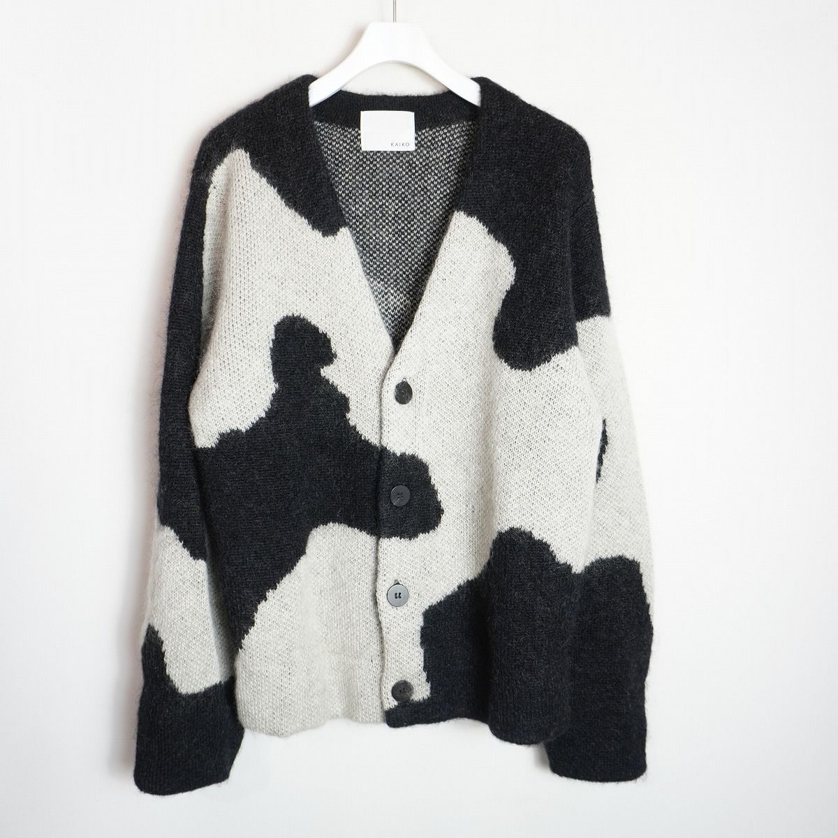KAIKO カイコー 牛柄 cow モヘア ニット カーディガン L 【公式通販】