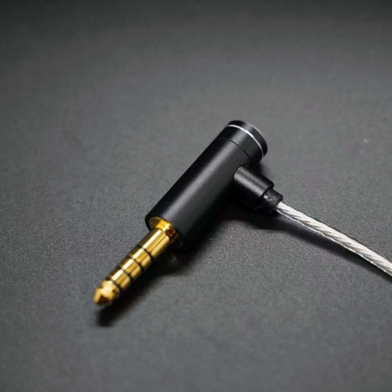 7N 超冷凍製単結晶銅銀メッキ最高スペックケーブルIE900用/4.4mm L字