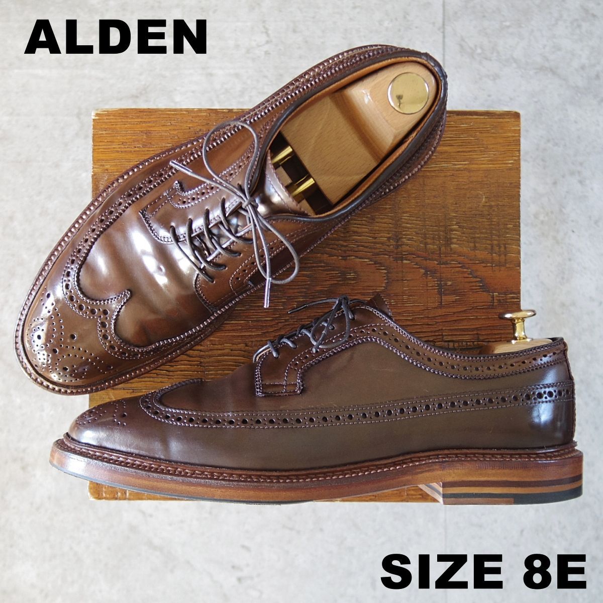 極上☆オールデン 8E【貴重☆シガー色/コードバン/97894】ロング