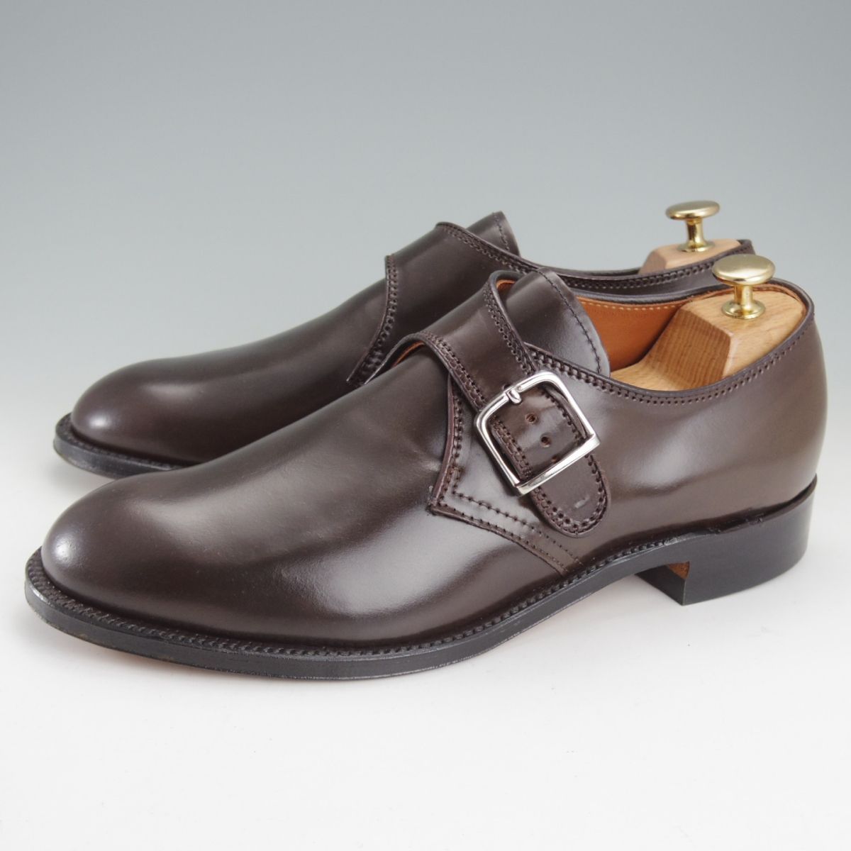 未使用☆オールデン 8D【貴重☆シガー色/コードバン/N9001】モンク