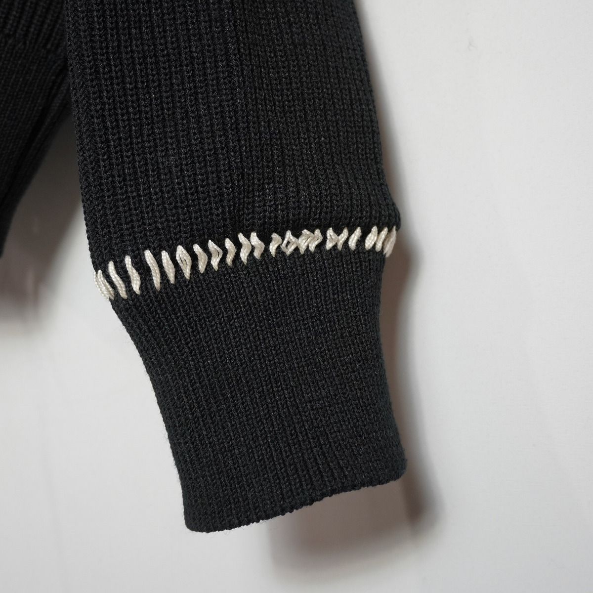 美品 OUAT オーユーエーティー office cardigan ステッチ デザイン