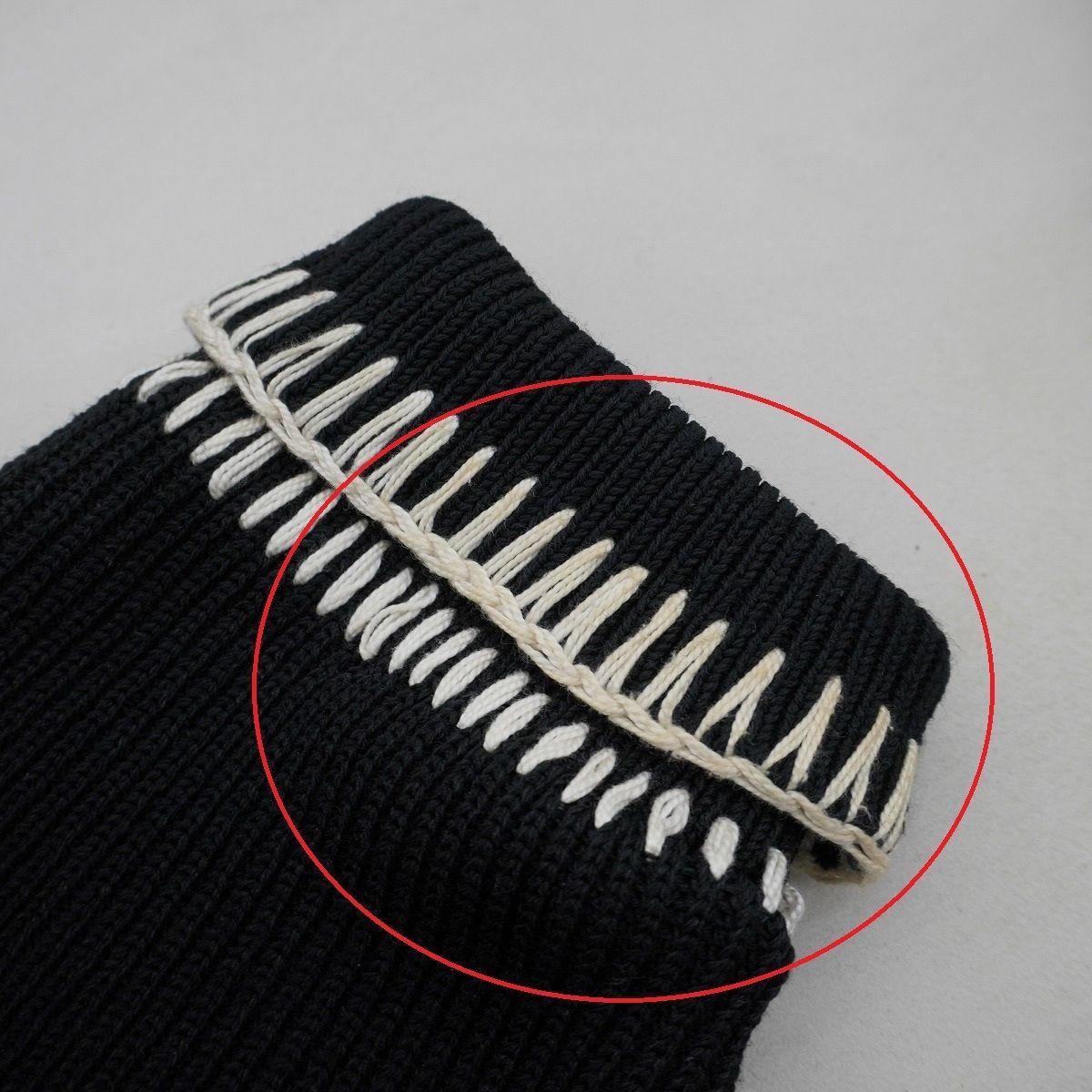 美品 OUAT オーユーエーティー office cardigan ステッチ デザイン 
