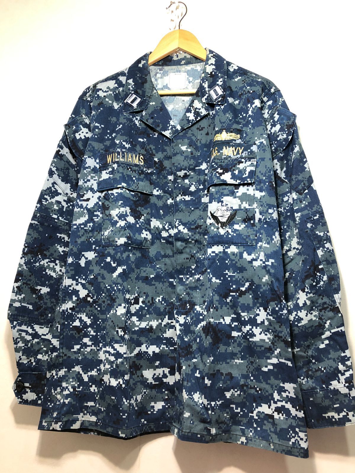 012172 U.S Navy NWU ミリタリー デジタルカモ シャツ ジャケット X