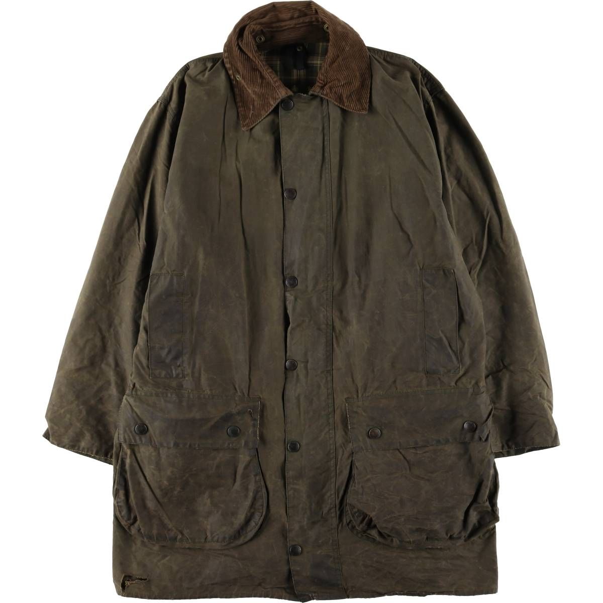 古着 90年代 バブアー Barbour BORDER ボーダー 旧3ワラント ワックス