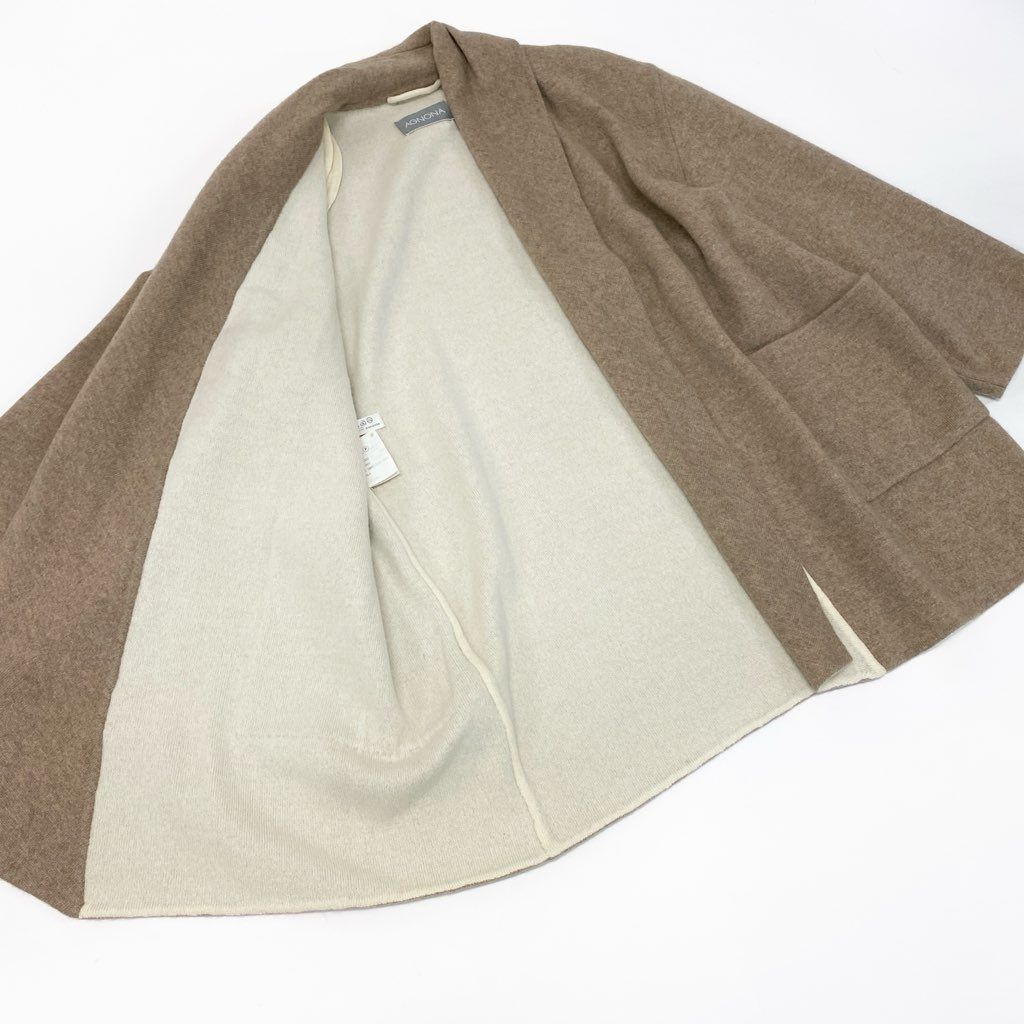 3l27《美品》 AGNONA アニオナ カシミヤ × シルク カーディガンコート