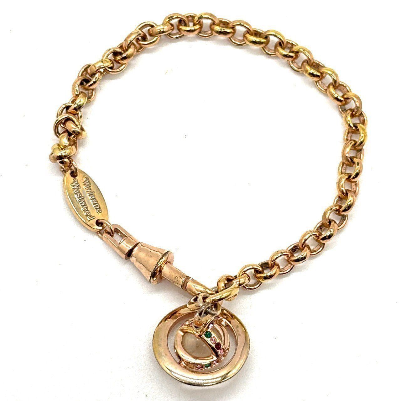 反骨を甘く纏う手元】 Vivienne Westwood チェーンブレスレット オーブ