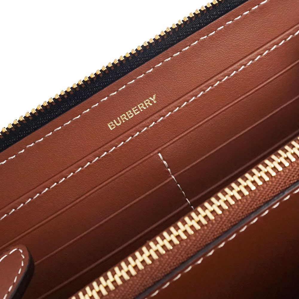 バーバリー ホースフェリー プリント ラウンドファスナー 長財布