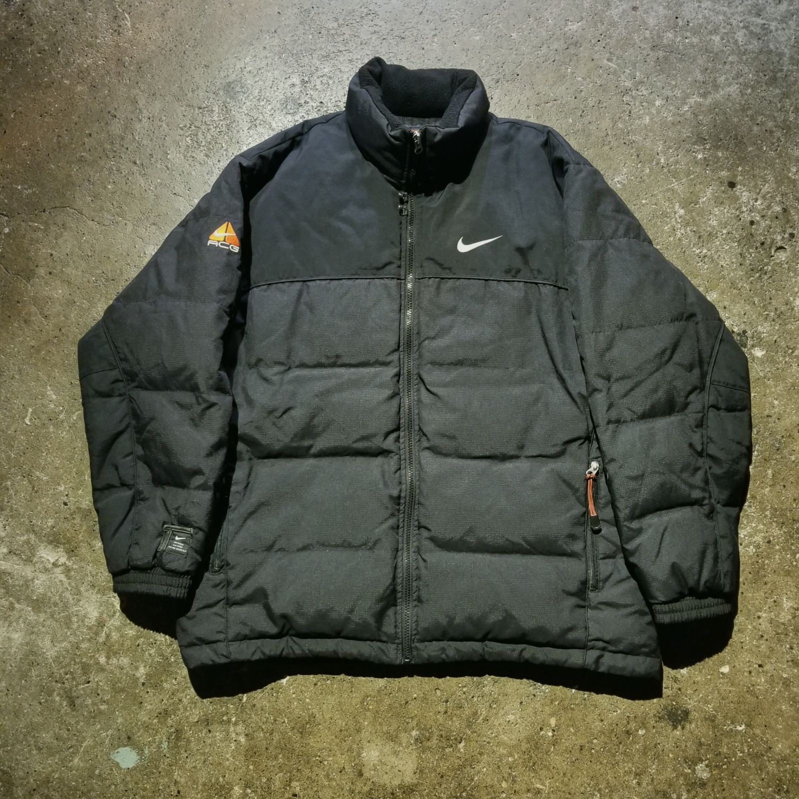 Nike ACG サーマルレイヤー2 ダウンジャケット ブラック NIKE ACG 90s 00s THERMAL LAYER 2 ダウンジャケット おにぎりロゴ 旧