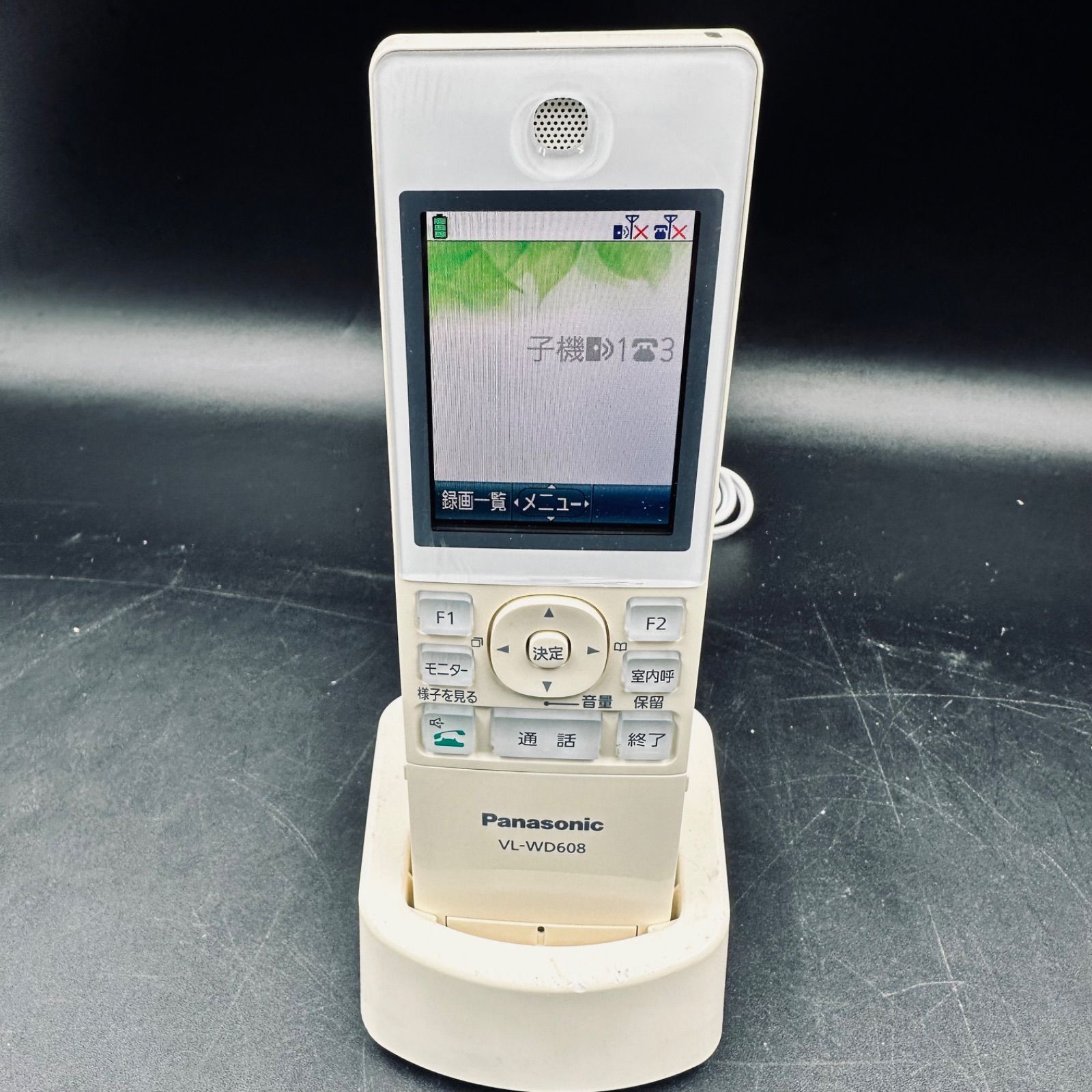 Panasonic インターホンモニター VL-WD608 ホワイト ドアホン 子機